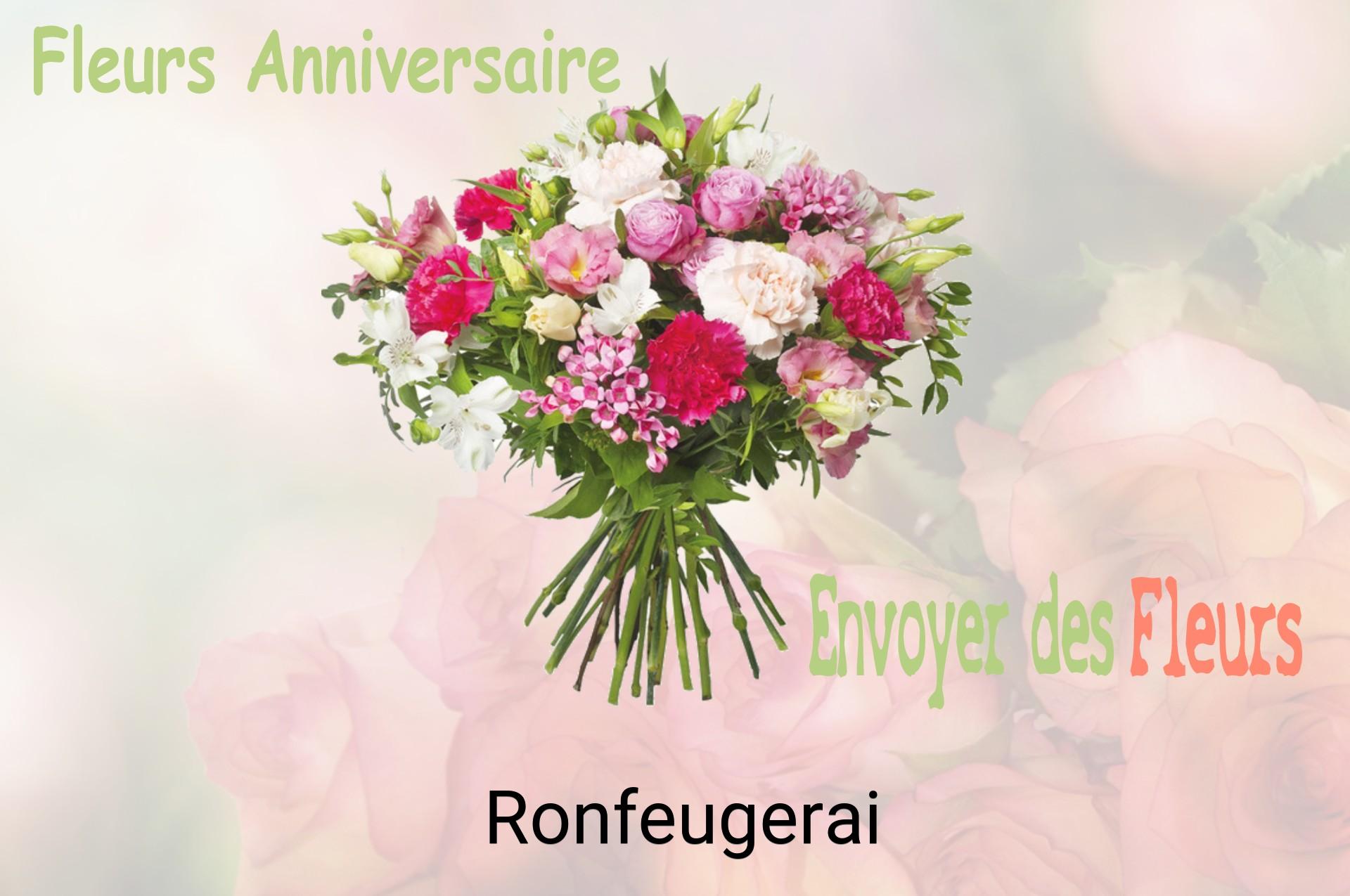 Bouquet de fleurs d’anniversaire livré à Ronfeugerai