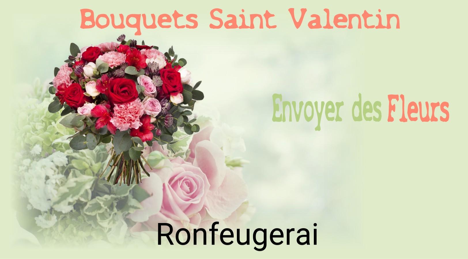 Roses de Saint-Valentin livrées à Ronfeugerai